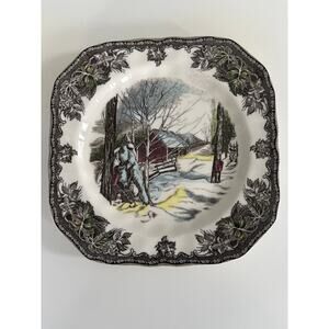 The Friendly Village Johnson Brothers Square Salad Plate Sugar Maples